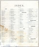 Table of Contents, Vigo County 1874